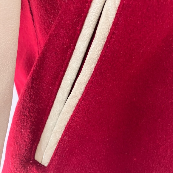 Vintage Leather and Wool Varsity Jacket - Picture 14 of 16